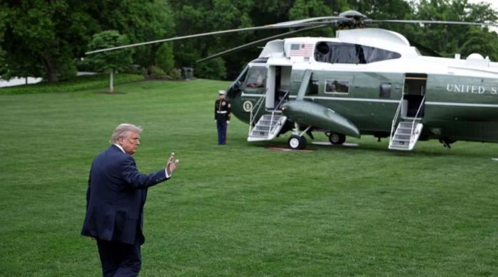 Trump plans to build helipad on White House south lawn to protect grass from Marine One