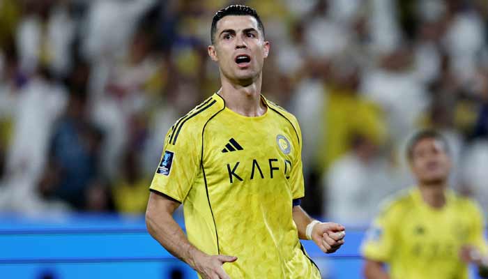 Al Nassrs Cristiano Ronaldo reacts during match against Gamba Osaka at Al Awwal Park, Riydh, Saudi Arabia on May 16, 2026. — Reuters