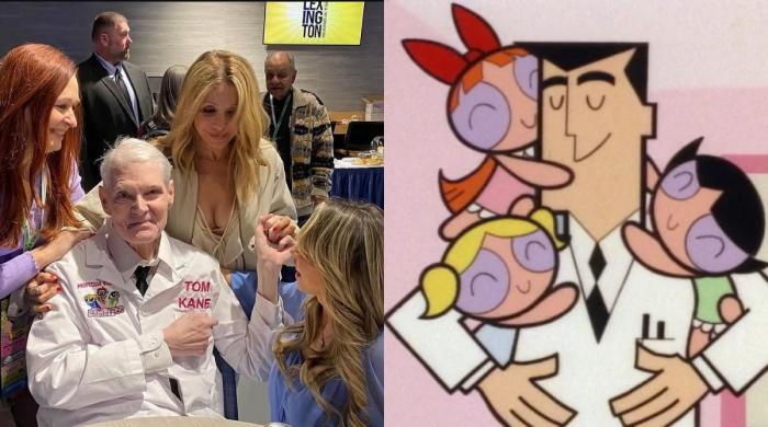 The Powerpuff Girls pay tribute to Professor Utonium voice actor Tom Kane