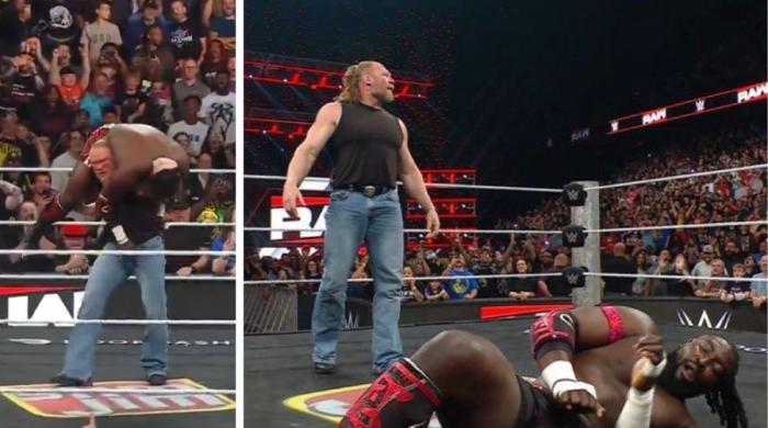 Brock Lesnar hits Oba Femi with four F5s in epic WWE comeback, signs rematch for Clash in Italy