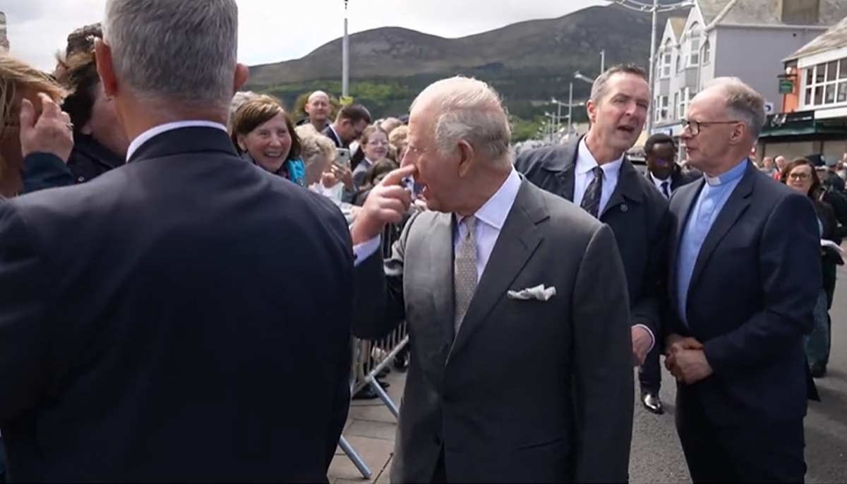 King Charles turns embarrassing bird incident into moment of grace