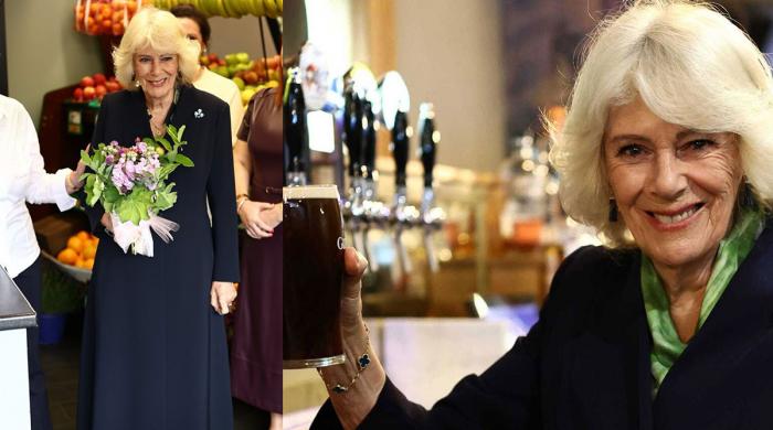 Queen Camilla touches grass for a change