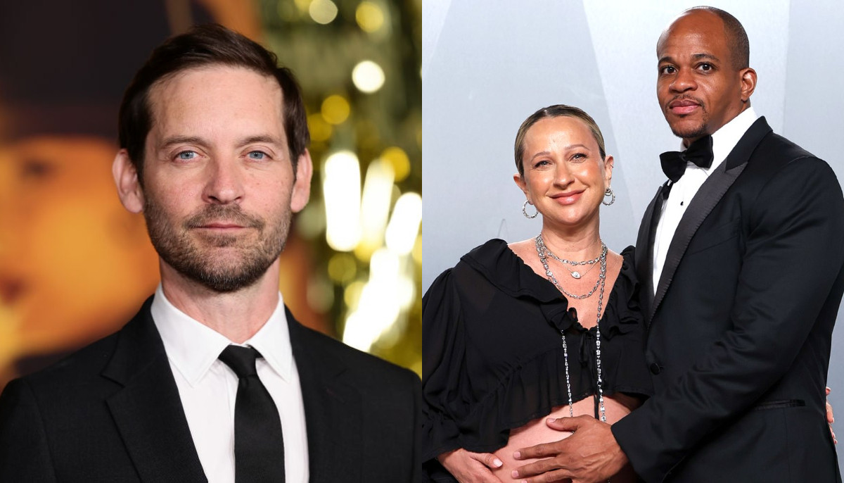 Tobey Maguire spotted with ex Jennifer Meyer and her fiance