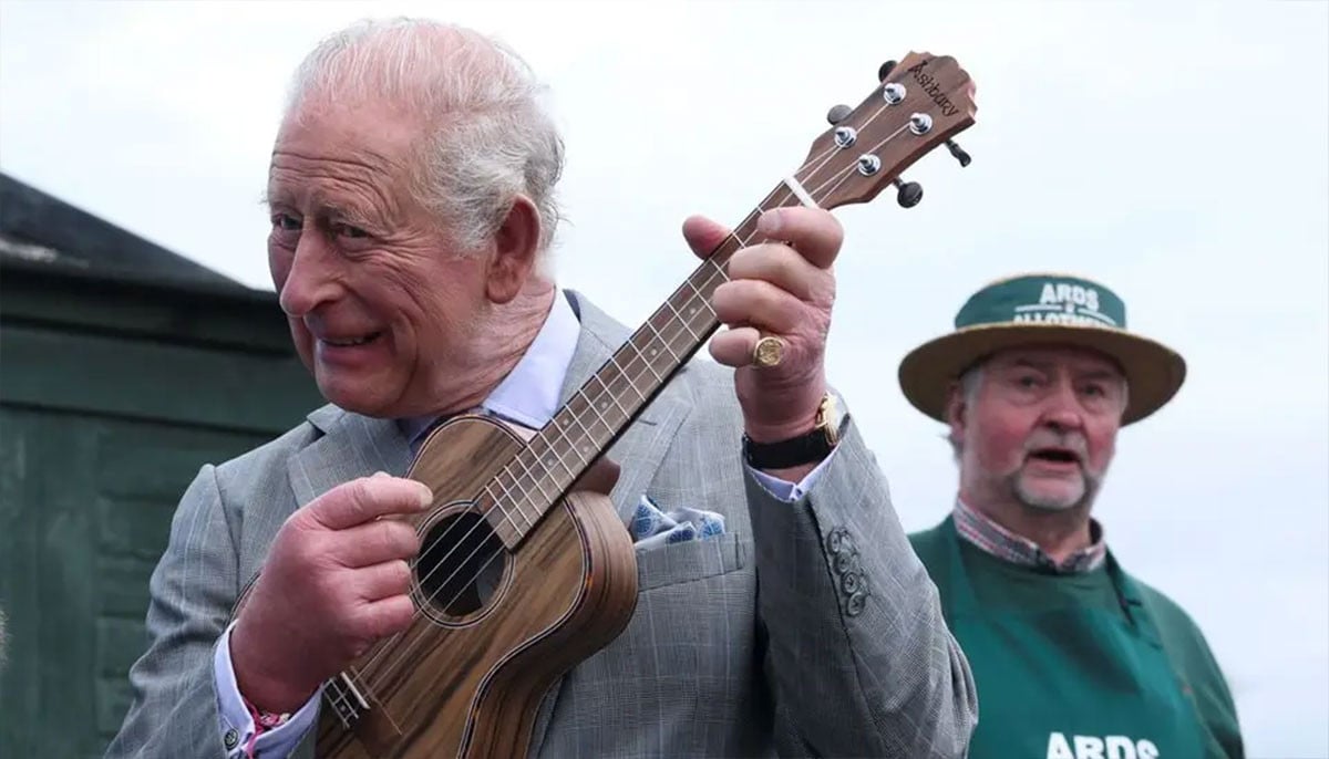 King Charles takes Ed Sheeran's place with surprise ukulele skills
