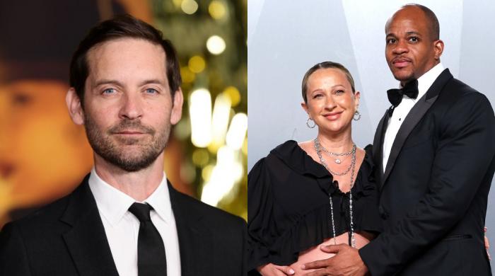 Tobey Maguire spotted with ex Jennifer Meyer and her fiance