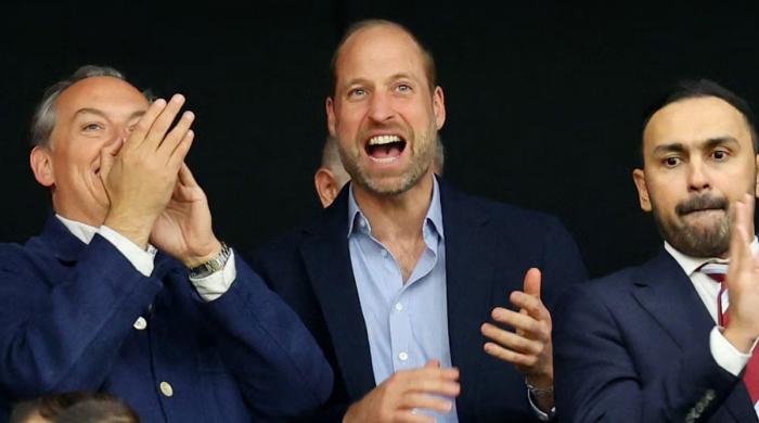 Prince William sings his heart out to celebrate Aston Villa victory