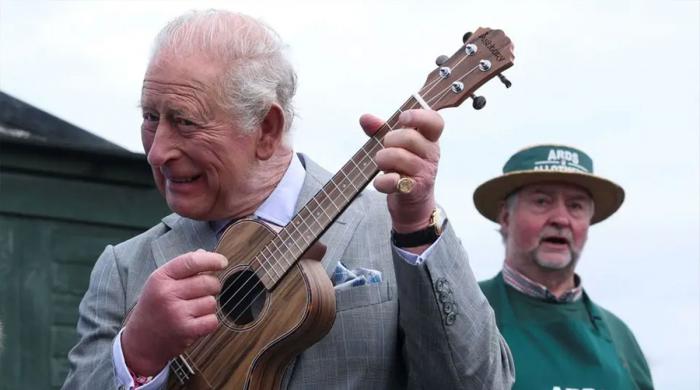 King Charles takes Ed Sheeran's place with surprise ukulele skills