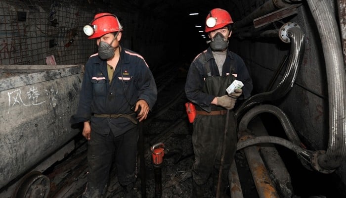 Representational image shows workers at a coal mine in Huaibei, in northern Chinas Anhui province. — AFP