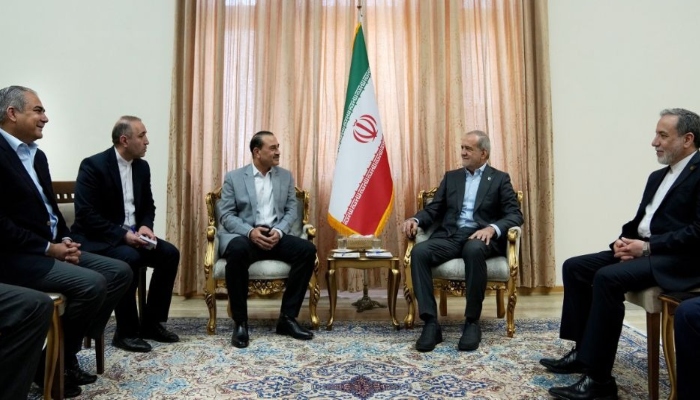 COAS-CDF Field Marshal Asim Munir meets Irans President Masoud Pezeshkian in Tehran, May 23, 2026. — X/@drpezeshkian