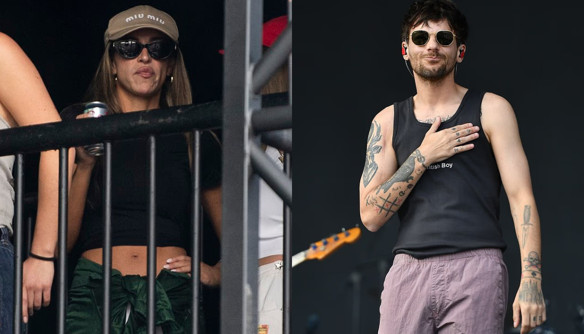 Zara McDermott cheers on Louis Tomlinson at Big Weekend after AI deepfake storm