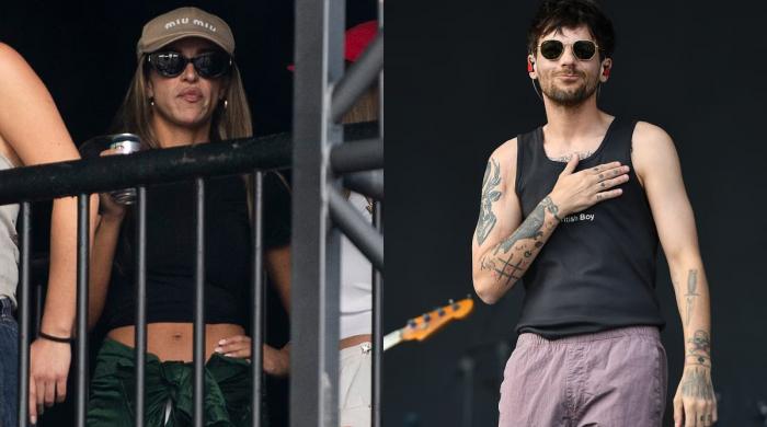 Zara McDermott cheers on Louis Tomlinson at Big Weekend after AI deepfake storm