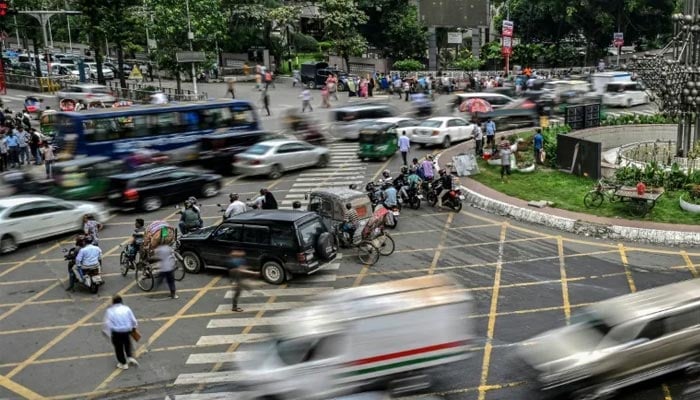 In April, Dhaka police linked traffic cameras to artificial intelligence software designed to automatically detect violations. — AFP