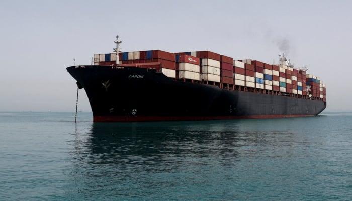 Vessel in the Strait of Hormuz, Iran, May 22, 2026. — Reuters
