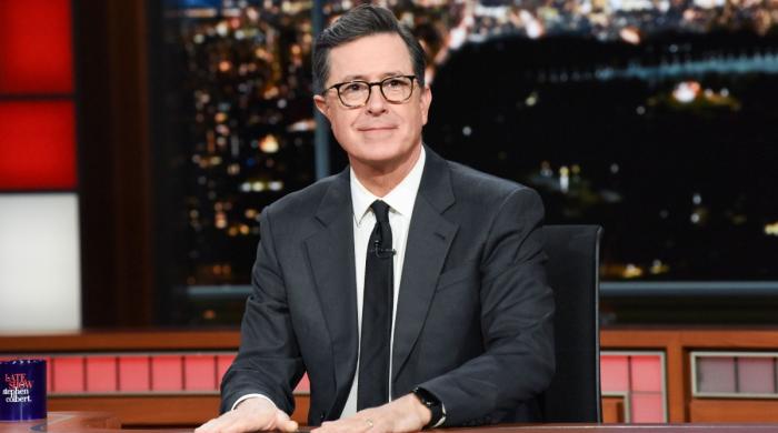 Stephen Colbert makes first appearance after exiting late night show 