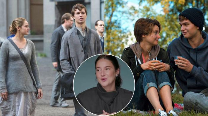 Shailene Woodley admits playing Ansel Elgort's girlfriend was 'awkward'
