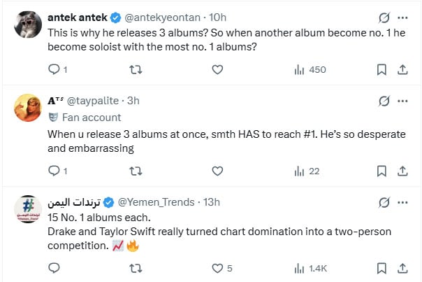 Taylor Swift fans attack Drake after rappers surprise achievement