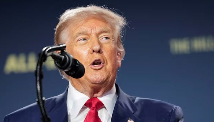 US President Donald Trump delivers remarks on artificial intelligence at the Winning the AI Race Summit in Washington DC, US, July 23, 2025. — Reuters