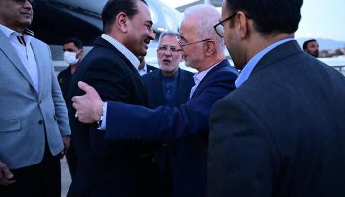 CDF Asim Munir welcomed by Iranian Minister for Interior Eskandar Momeni, upon his arrival, in Tehran. — Reuters
