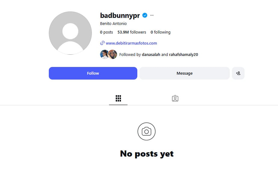 Bad Bunny sparks speculation with sudden social media wipe