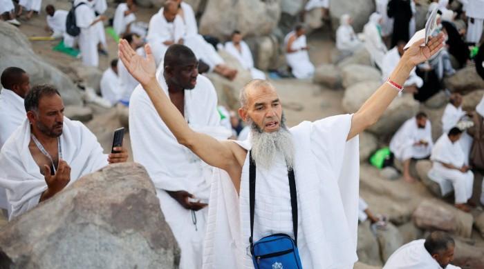 In pictures: Pilgrims pray on Mount Arafat as Hajj reaches peak