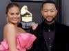 John Legend steps in as Chrissy Teigen suffers wardrobe malfunction at AMAs