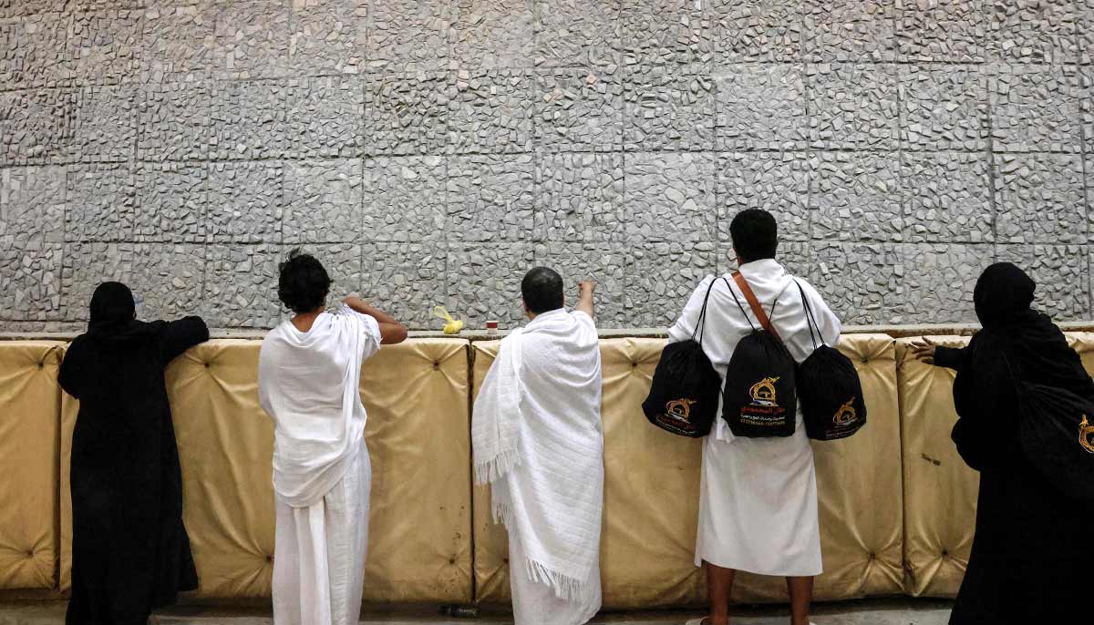 pilgrims perform the symbolic stoning of the devil ritual as part of the Hajj pilgrimage in Mina on May 27, 2026, commemorating the tradition that the Prophet Abraham (AS) cast stones at the devil at three sites. — AFP