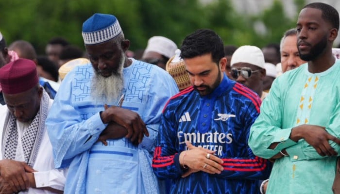 New York City Mayor Zohran Mamdani offers Eid ul Adha prayers on Wenesday in Ney York City, US, May 27, 2026. — Instagram/@nycmayor