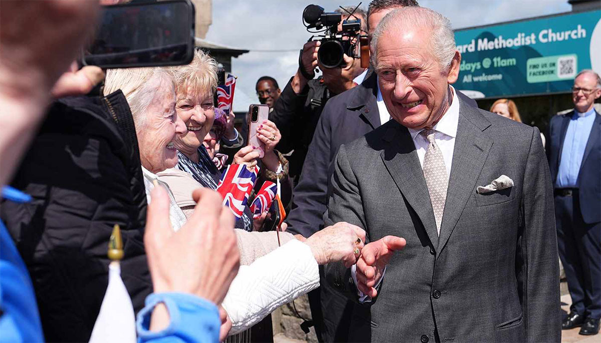 King Charles reveals his love of celestial patterns at Windsor Castle