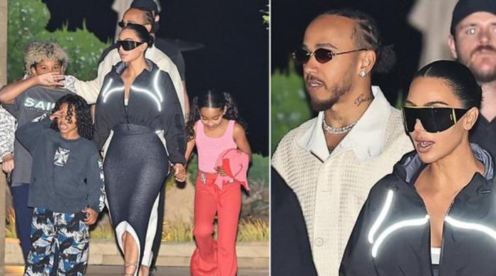 Lewis Hamilton wins hearts with caring gesture towards Kim Kardashian's kids