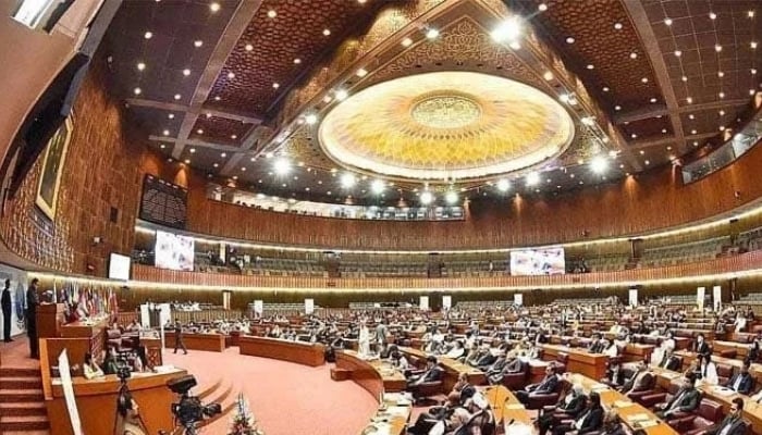 National Assembly during a session in Islamabad. — APP/File