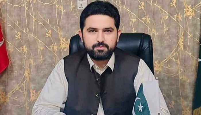 Khyber Pakhtunkhwa Chief Minister Sohail Afridi gestures during an event. — Facebook/Muhammad Sohail Afridi/File