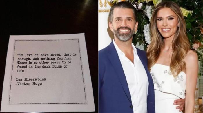Don Jr.'s wedding napkins just became internet sensation: Here's why