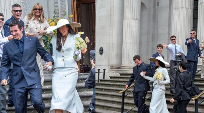 Callum Turner 'shaking and in tears' during emotional wedding moment with Dua Lipa