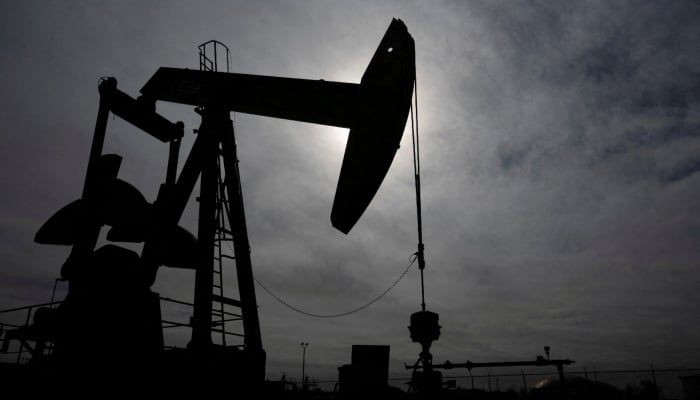 A pump jack operates near a crude oil reserve in the Permian Basin oil field near Midland, Texas, US February 18, 2025. — Reuters
