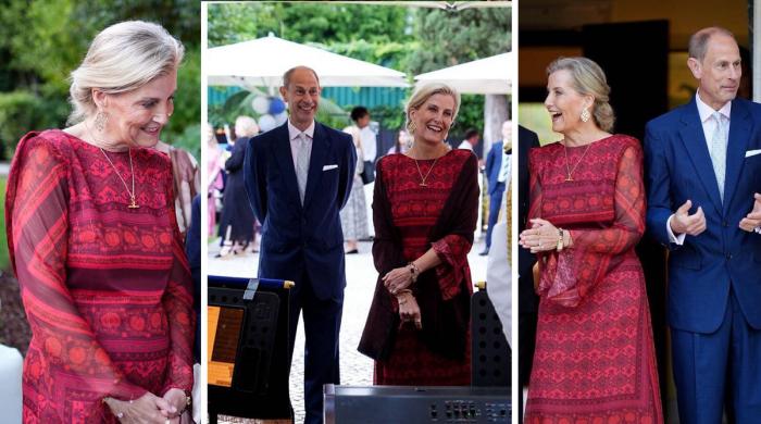 Duchess Sophie wins over crowd after key meeting in Lisbon