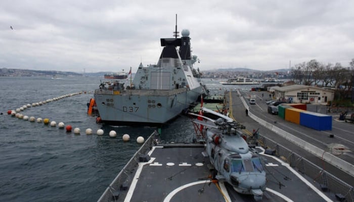 British Royal Navy destroyer HMS Duncan (D37) is seen during a port visit in Istanbul, Turkiye. — Reuters/File