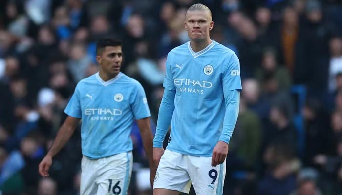 Manchester Citys Rodri and Erling Haaland. — Reuters/File
