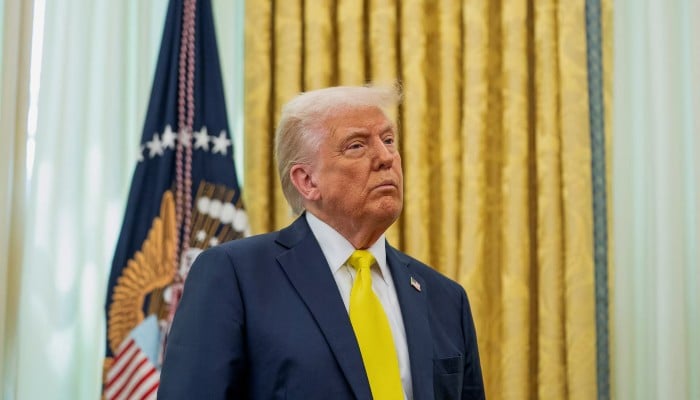 US President Donald Trump in the Oval Office in Washington, DC, US, April 18, 2025. — Reuters
