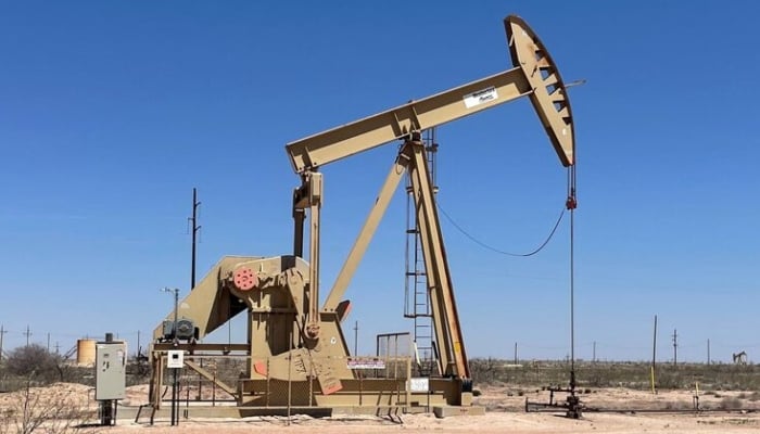 An oil pump jack is seen in Artesia, New Mexico, US, April 6, 2023. — Reuters