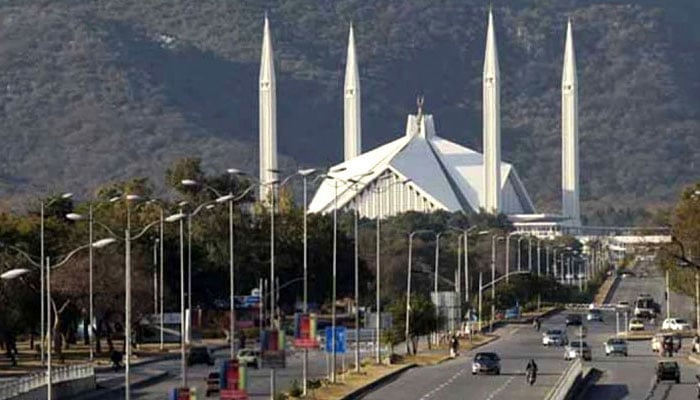 A representational image of Islamabads iconic Faisal Mosque in the federal capital. — Radio Pakistan/File
