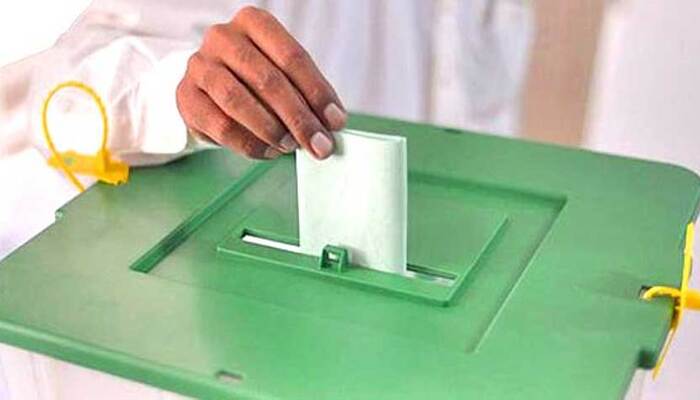 Representational image of a man casting a vote during elections. — Radio Pakistan