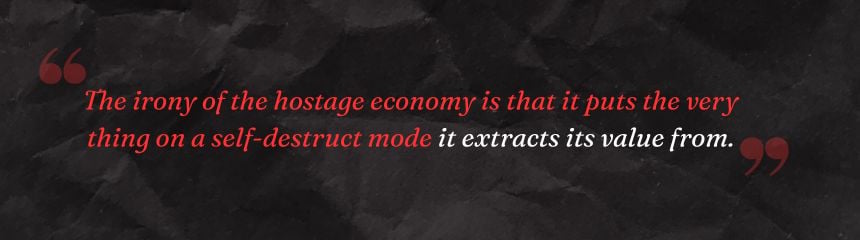 Hostage economy: The business of human desperation