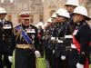 King Charles inspects marines in first ever four-unit colours ceremony