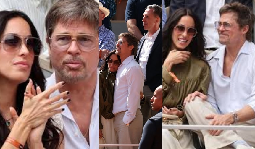 Brad, a keen tennis enthusiast, looked delighted as he thoroughly enjoyed the match