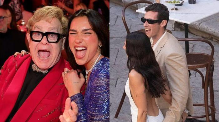 Elton John surprises Dua Lipa, Callum Turner with emotional wedding performance