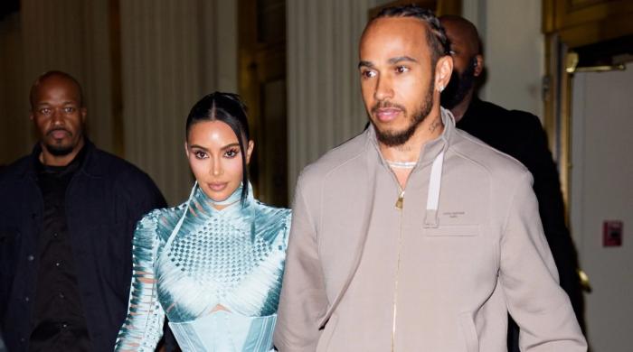 Kim Kardashian cheers on Lewis Hamilton amid growing romance 