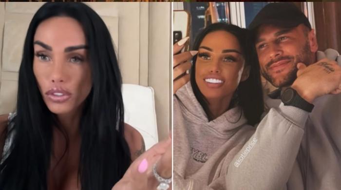 Katie Price shares loved up message for jailed husband despite meeting his ex