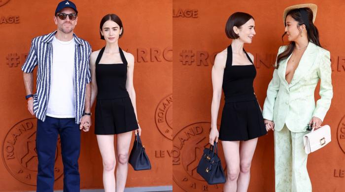 Lily Collins brings ‘Emily in Paris' charm to star filled French Open outing