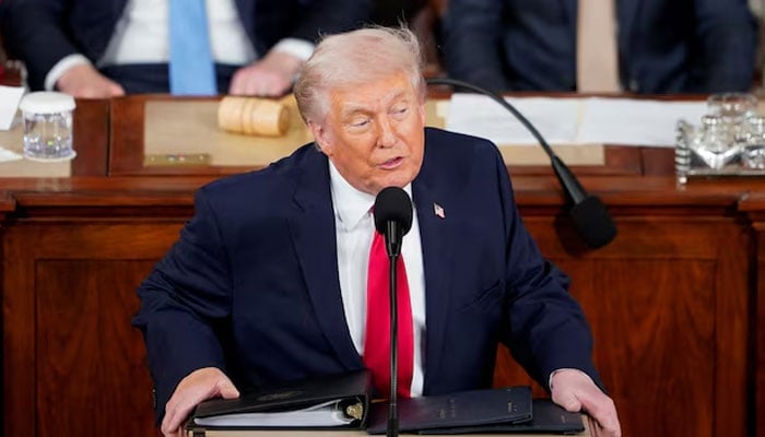 US President Donald Trump delivers the State of the Union address in the House Chamber of the US Capitol in Washington, DC, US, February 24, 2026. — Reuters/File