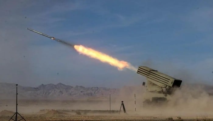 A missile is launched during a military exercise in Isfahan, Iran, October 28, 2023. — Reuters